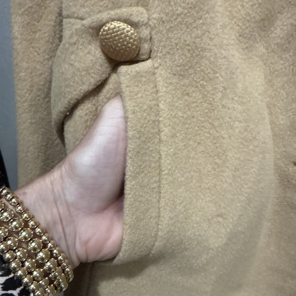 Ladies 100% Camel Hair 400 Coat Vintage Country Tweeds Size Tag Gone. I Think XL - Picture 5 of 16